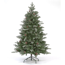180cm / 6ft Jura Minted Christmas Tree with Pine Cones and Glitter
