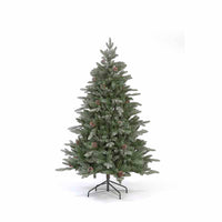 210cm / 7ft Jura Minted Christmas Tree with Pine Cones and Glitter