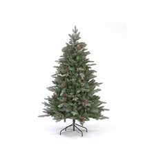 210cm / 7ft Jura Minted Christmas Tree with Pine Cones and Glitter