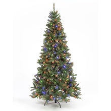 150cm Pre-Lit Monterrey Fir w/250 Multi Col Multi Fun LEDs Christmas Trees