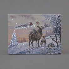 40x30cm Watching Santa Canvas