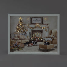 Battery Operated Fibre Optic 50x40cm Pets Interior Canvas