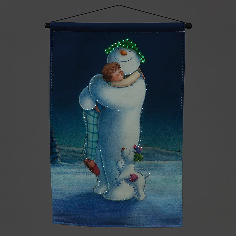 Fibre Optic The Snowman Hugging Billy 40x60cm Tapestry