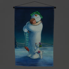 Fibre Optic The Snowman Hugging Billy 40x60cm Tapestry