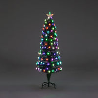 Fibre Optic 90cm Epsilon Star Tree Multi-Colour LEDs/80 Tips Christmas Trees