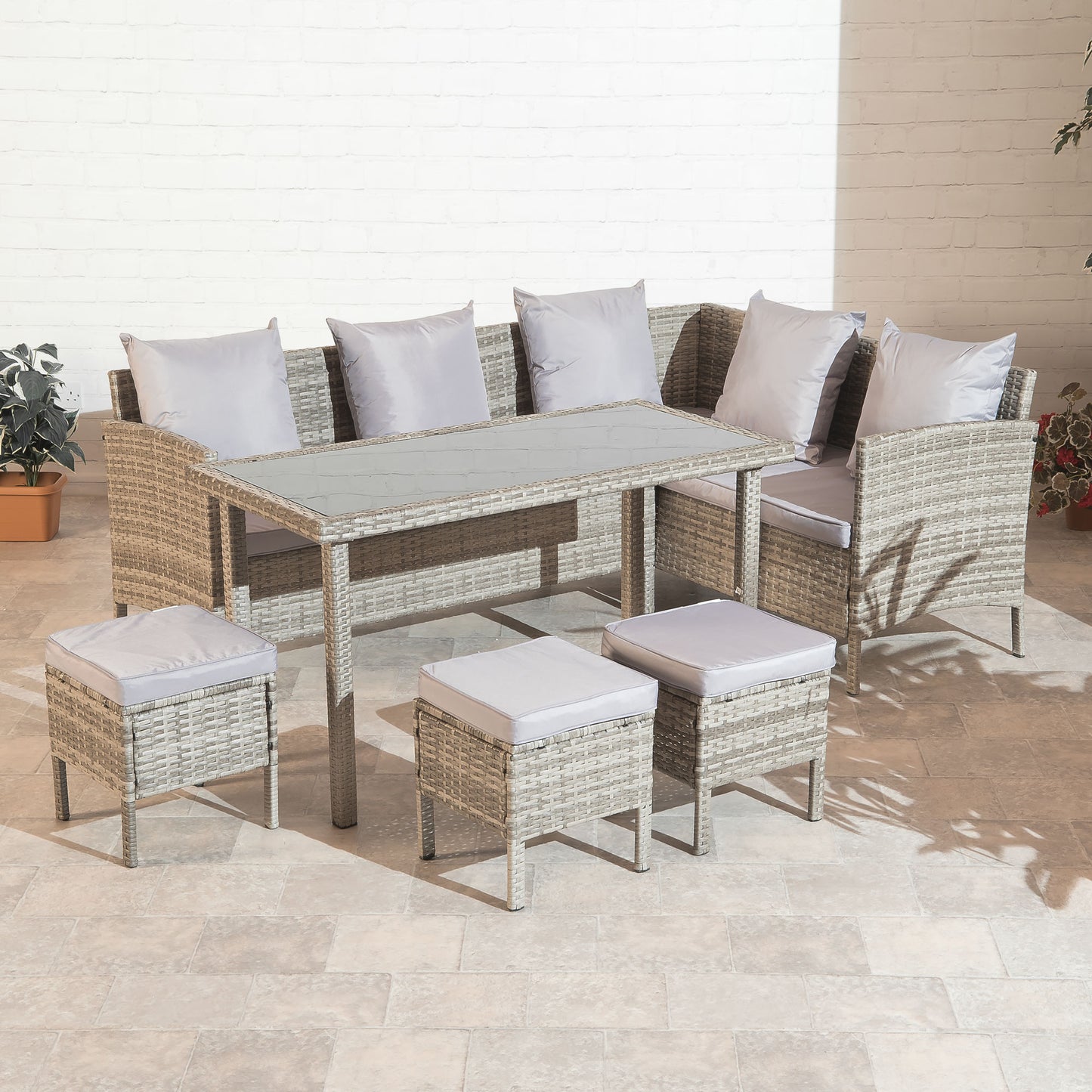 Santa Clara Sofa Dining Collection Rattan Set