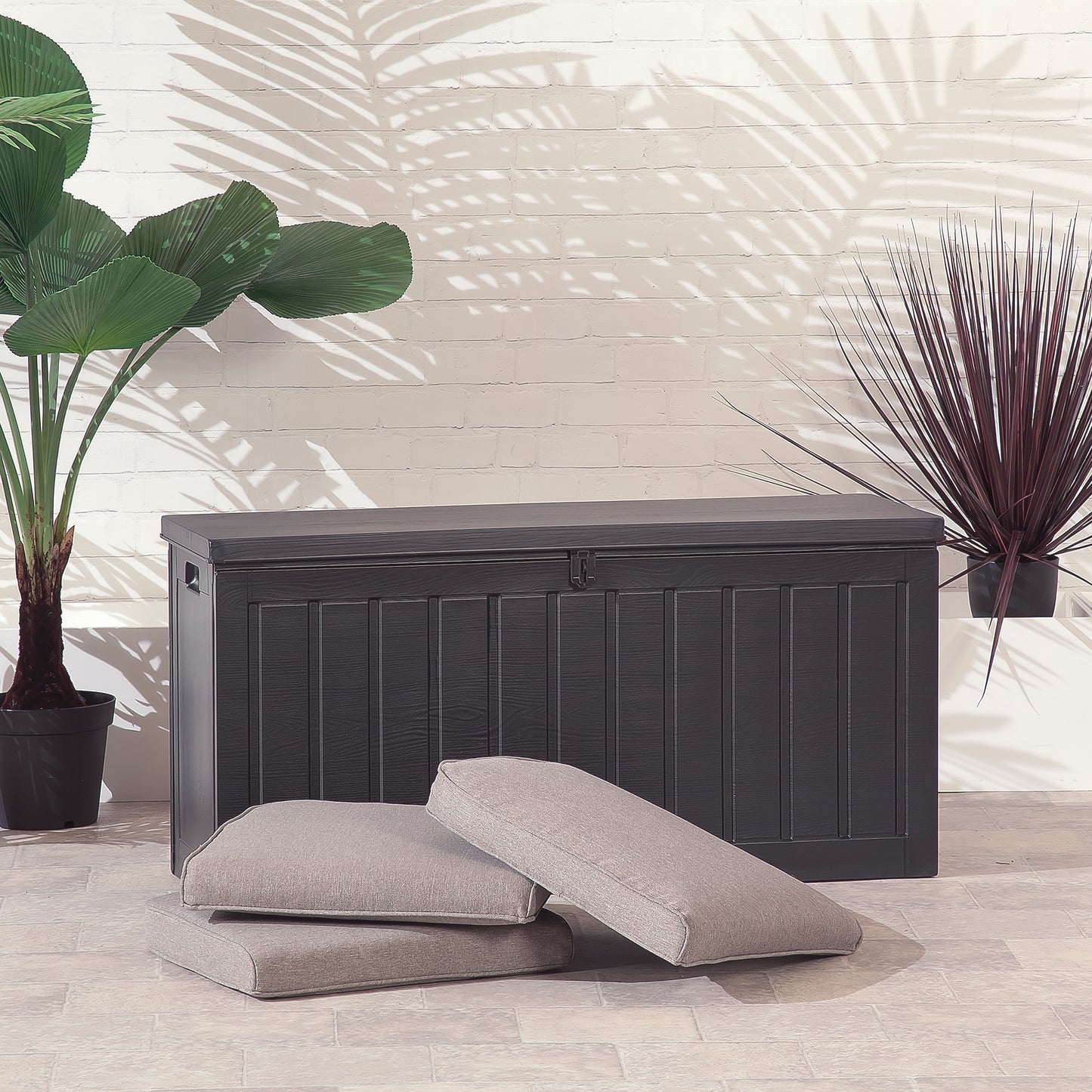 Large Size 238 litre 120cm Storage Box With Lid Straps