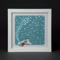 Battery Operated Photo Frame The Snowman & Billy  23cm x 23cm