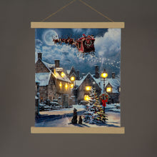 Battery Operated LED hanging Canvas Street Light  40cm x 47cm