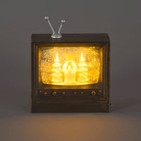 Battery Operated 21cm Water Retro TV With The Snowman