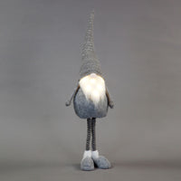 Grey Standing Gonk Battery Operated 84cm LED Plush Decoration