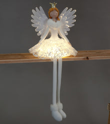 54cm LED Sitting Angel with Gold Crown