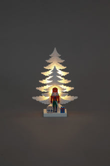 Battery Operated 25cm Nutcracker Festive Scene