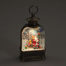 Battery Operated 24cm Water Lantern With Santa Town Scene