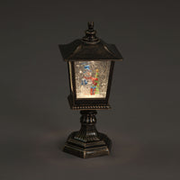 Battery Operated 31cm Water Lantern With Snowman Scene