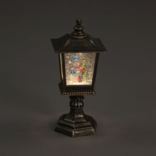 Battery Operated 31cm Water Lantern With Snowman Scene