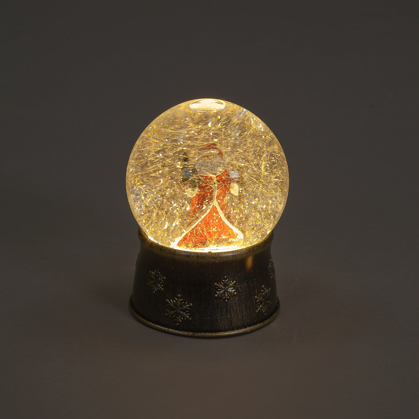 Battery Operated 18cm Water Globe With Santa Scene