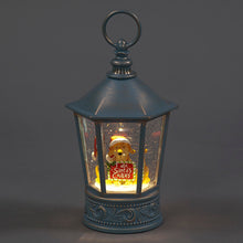 Battery Operated Water Lantern With Festive Dog & Sign