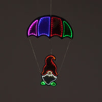 60cm Multi Infinity Hanging Parachute Gnome