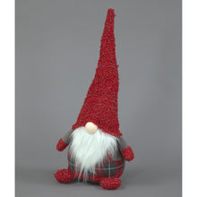 Grey & Red Tartan Santa Gonk 58cm