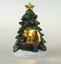 Battery Operated 13cm Polyresin Christmas Wreath Stall
