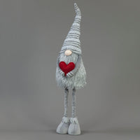 Plush Grey Christmas Gonk with Love Heart (81cm)
