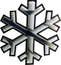 60cm Infinity Light Hanging Snowflake Outdoor Christmas Decoration