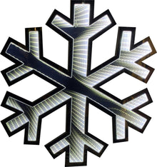 60cm Infinity Light Hanging Snowflake Outdoor Christmas Decoration