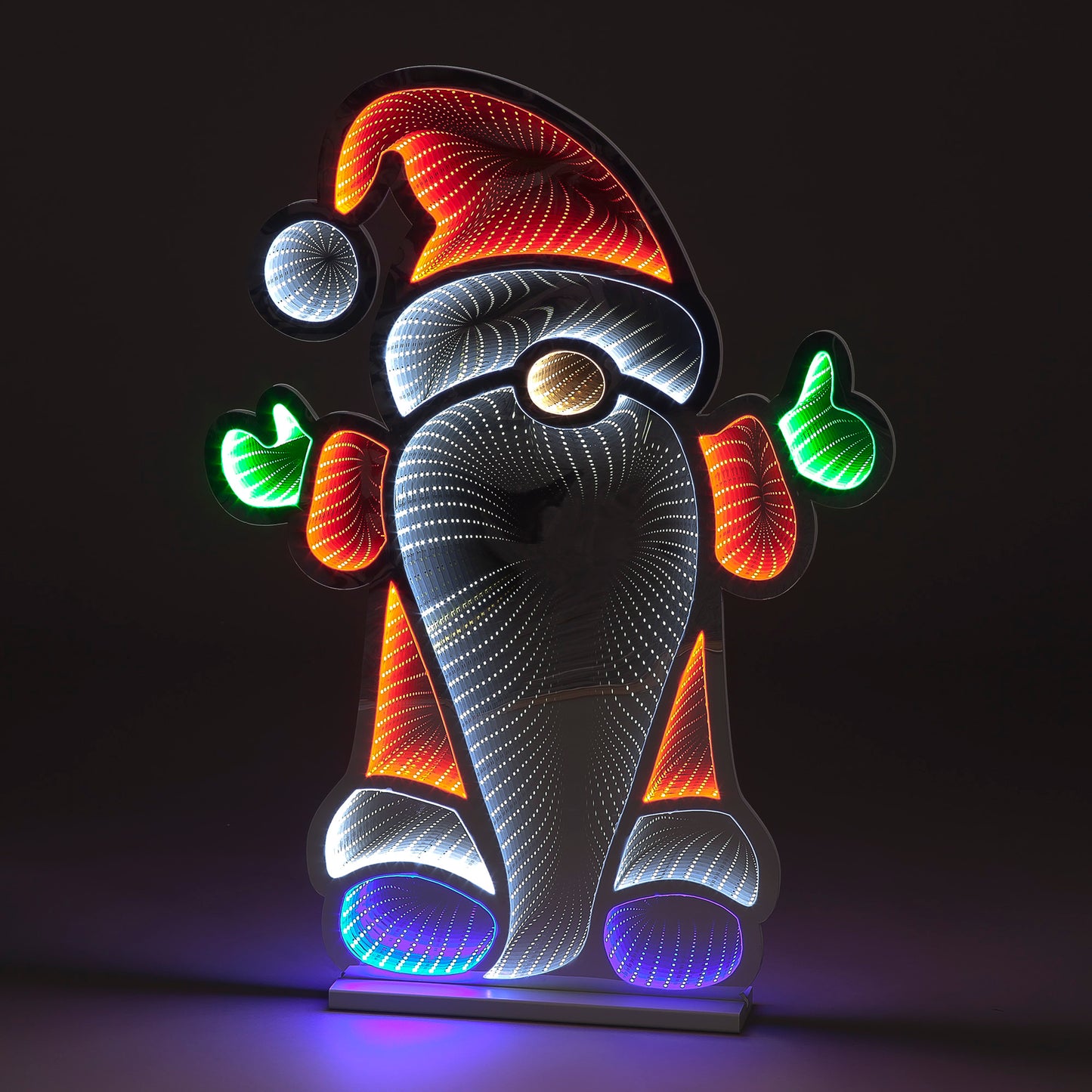 90cm Infinity Santa w/Metal Base Outdoor Christmas Decoration