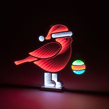 Christmas 40cm Infinity Red Robin with Metal Base Outdoor