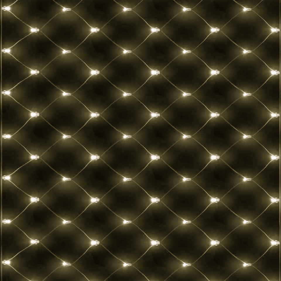 Chasing Christmas Net Light with 100 Warm White LEDs (4ft )