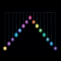 Snowflake 'V' Outdoor Colour Changing Curtain Light