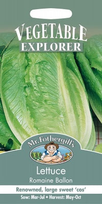 Mr Fothergills LETTUCE Romaine Ballon Seeds