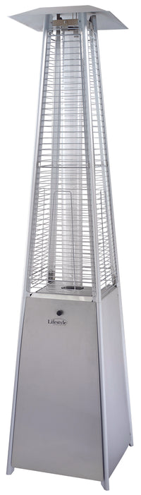 Lifestyle Tahiti II 13KW Pyramid Flame Heater Silver