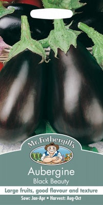Mr Fothergills Aubergine Black Beauty Seeds