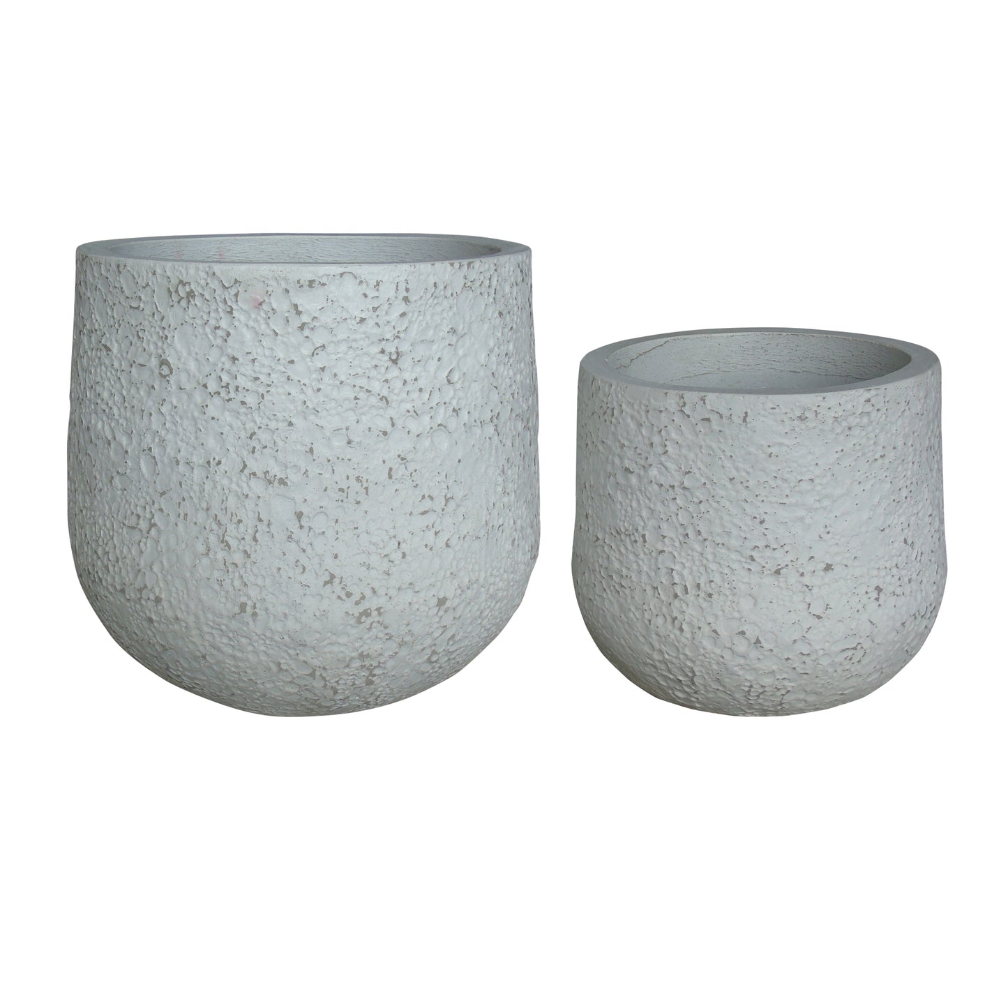 Cement Terazzo Pots White