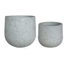 Cement Terazzo Pots White