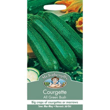Mr Fothergills COURGETTE All Green Bush Seeds