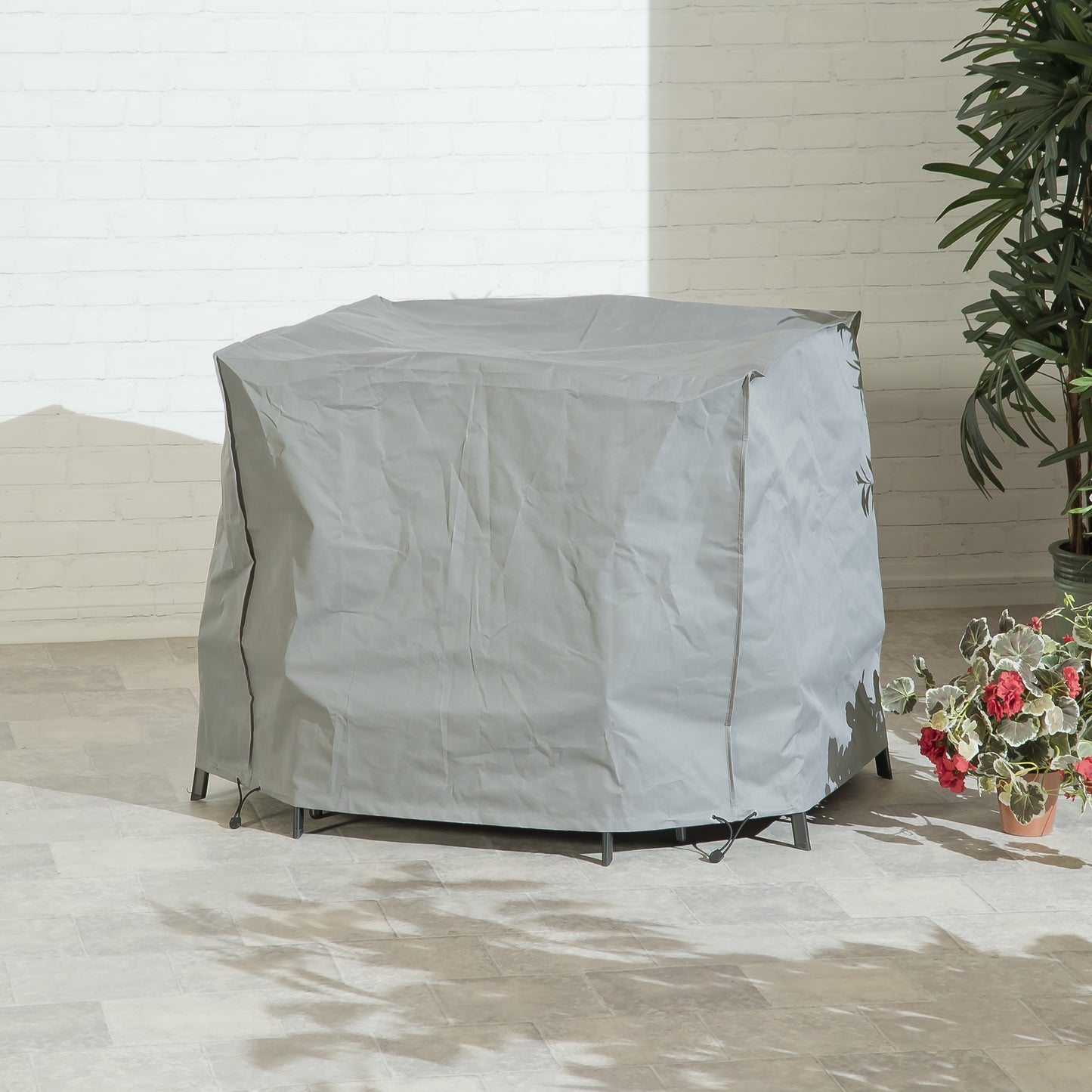 90cm Square Dining Cover 95x95x80cm 300x250D PVC