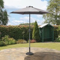 Havana Grey 2.2m Parasol With Crank Aluminium