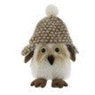 21cm fabric sitting white owl-grey hat