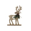 wooden reindeer with tree inside