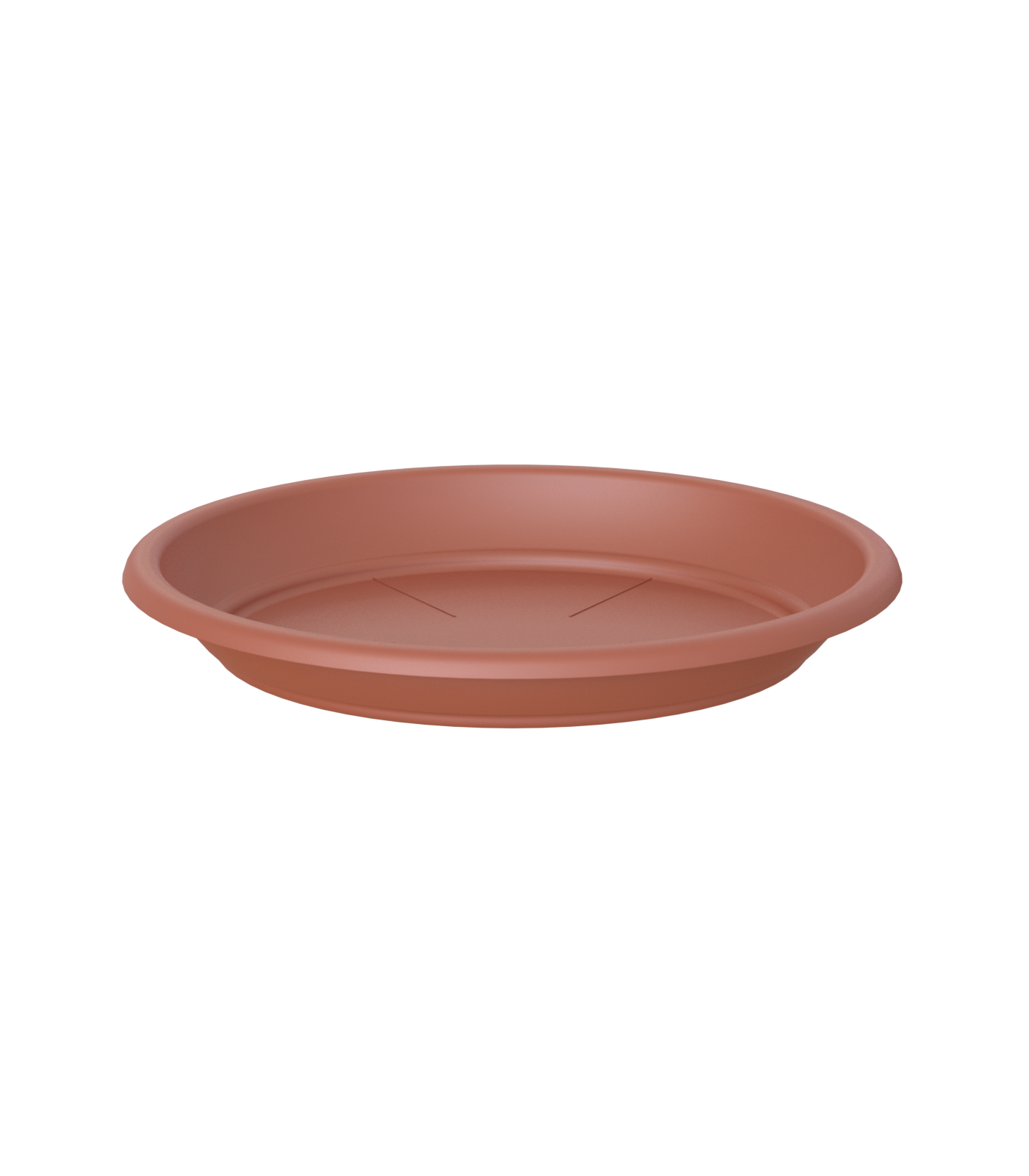 Round Plastic Saucer Terracotta 15cm