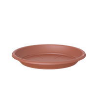 Round Plastic Saucer Terracotta 15cm