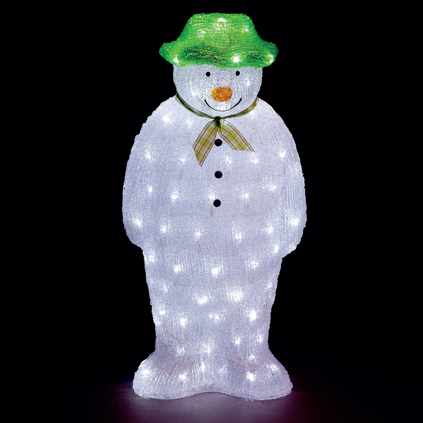 55cm Acrylic The Snowman w/100 Ice White LEDs/Outdoor Christmas Decoration