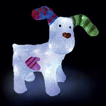 The Snowdog Illuminated Acrylic Christmas Figure with 24 LEDs