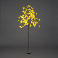6ft Pre-Lit Autumn Maple Leaf Tree