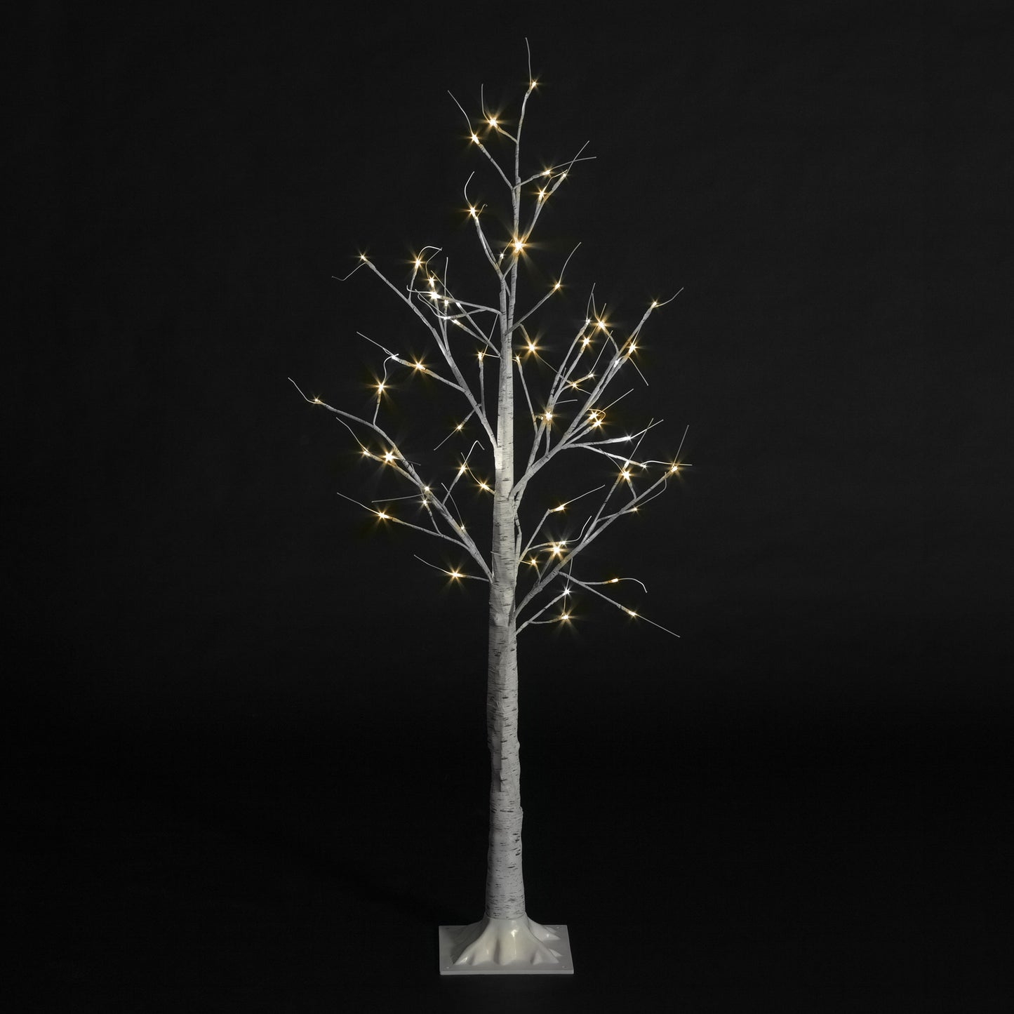 5ft Birch Tree with 64 Warm White LEDs