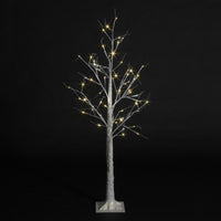 5ft Birch Tree with 64 Warm White LEDs