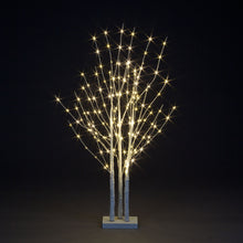 1.2m White Branch Trio Base With 150 Warm White Copper Wire Indoor